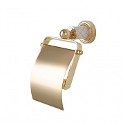 Держатель для туалетной бумаги с крышкой Boheme Murano Gold 10901-G