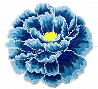 Коврик 60х60 Carnation Home Fashions Peony Flower Blue FLW60BLU