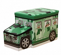 Коробка для игрушек/Коробка для хранения вещей Blonder Home Jeep Green BJP/90