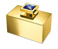 Косметическая емкость Windish Moonlight Square Gold Swarovski 88517OA (blue)