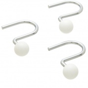 Набор из 12 крючков для шторки Carnation Home Fashions Ball Type Hook White SLM-BAL/21