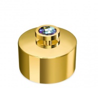 Косметическая емкость Windish Moonlight Round Gold Swarovski 88515OA (blue)