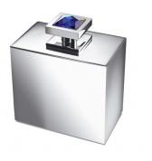 Косметическая емкость Windish Moonlight Square Chrome Swarovski 88518CRA (blue)