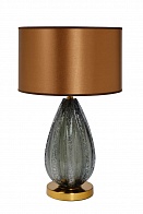 K2TL-07233 Лампа настольная сер-зел.стекло/плафон кор. 35*h.60см