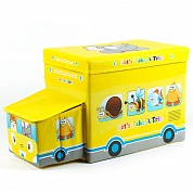 Коробка для игрушек/Коробка для хранения вещей Blonder Home Lets Take a Trip Yellow CAR/64