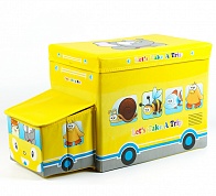 Коробка для игрушек/Коробка для хранения вещей Blonder Home Lets Take a Trip Yellow CAR/64