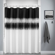 Шторка для ванной 183х213 Carnation Home Fashions Rain Black RIN213BLK