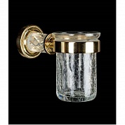 Стакан для зубных щеток Boheme Murano Crystal Gold 10904-CRST-G