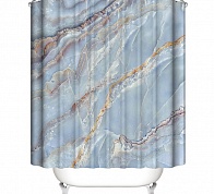 Шторка для ванной 180x200 Carnation Home Fashions Marble Blue MRB115BLE