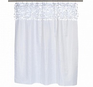Шторка для ванной 178x183 Carnation Home Fashions Jasmine White FSCL-JAS/21