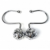 Набор из 12 крючков для шторки Carnation Home Fashions Ball Hole Type Hook Silver SFH-BAL/03