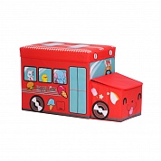 Коробка для игрушек/Коробка для хранения вещей Blonder Home Happy Time Red BUS/30