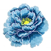 Коврик 90 см Carnation Home Fashions Peony Flower Blue FLW90BLU