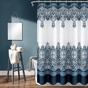 Шторка для ванной 183х213 Carnation Home Fashions Ahura Blue AHA213BLU