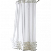 Шторка для ванной 180х220 Carnation Home Fashions Ruffles RUF220W