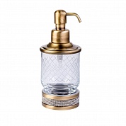 Дозатор для жидкого мыла настольный Boheme Royale Cristal Bronze 10929-BR
