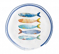Тарелка закусочная Морской берег, 21 см