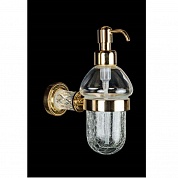 Дозатор для жидкого мыла настенный Boheme Murano Crystal Gold 10912-CRST-G