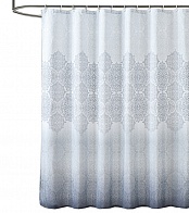 Шторка для ванной 180x200 Carnation Home Fashions Gradient Silver GRN180SLV