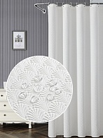 Шторка для ванной 180х200 Carnation Home Fashions White Ginkgo SGO21