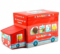 Коробка для игрушек/Коробка для хранения вещей Blonder Home Lets Take a Trip Red CAR/33