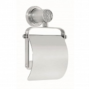 Держатель для туалетной бумаги с крышкой Boheme Royale Cristal Chrome 10921-CR