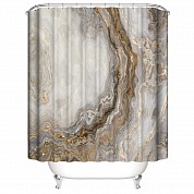 Шторка для ванной 180x200 Carnation Home Fashions Marble Brown MRB115BRN