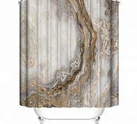 Шторка для ванной 180x200 Carnation Home Fashions Marble Brown MRB115BRN