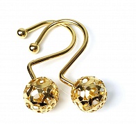 Набор из 12 крючков для шторки Carnation Home Fashions Ball Hole Type Hook Brass SFH-BAL/64