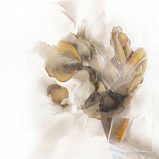 54STR-AQUARELLE6 Холст "Песня поющего цветка"100*100см,багет зол