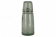 Бутылка для воды 1л со стаканом 0,22 л Natural  Water, зелёные