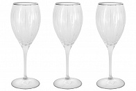 Набор бокалов для вина Пиза серебро, 0,275 л, 6 шт