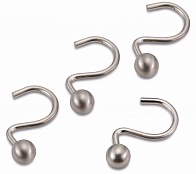 Набор из 12 крючков для шторки Blonder Home Ball Hook Nickel BH-BAL/69