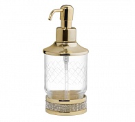 Дозатор для жидкого мыла настенный Boheme Royale Cristal Gold 10932-G