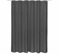 Шторка для ванной 178х183 Carnation Home Fashions Grace Jacquard Black FSC18-HX72/16