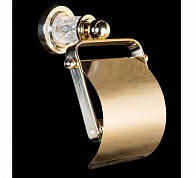 Держатель для туалетной бумаги с крышкой Boheme Murano Crystal Gold 10901-CRST-G