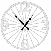 Настенные часы GALAXY DM-110 White, из металла, 70 см