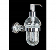 Дозатор для жидкого мыла настенный Boheme Murano Crystal Chrome 10912-CRST-CH