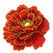 Коврик 73х73 Carnation Home Fashions Peony Flower Red FLW73RED