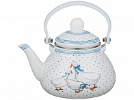 ЧАЙНИК AGNESS  ЭМАЛИРОВАННЫЙ С ФИЛЬТРОМ ИЗ НЖС 1,3 Л. (КОР=8ШТ.)