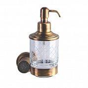 Дозатор для жидкого мыла настенный Boheme Royale Cristal Bronze 10932-BR