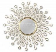 Зеркало в металлической раме солнце Art-zerkalo Splash MH2032BS