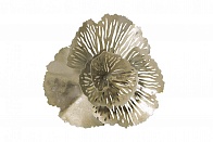 37SM-1363-F1 Настенный декор Цветок серебристый 29,8*29,8*9,5см