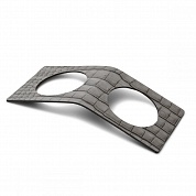 Кольцо для салфеток, набор из 2 шт. Lind Dna Croco silver-black 98244