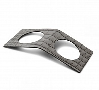 Кольцо для салфеток, набор из 2 шт. Lind Dna Croco silver-black 98244