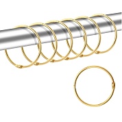 Набор из 12 крючков для шторки Carnation Home Fashions "O" Type Hooks Brass SLM-O/64