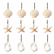 Набор из 12 крючков для шторки Carnation Home Fashions Sea Shells PHP-SEA