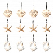 Набор из 12 крючков для шторки Carnation Home Fashions Sea Shells PHP-SEA
