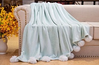 Fluffy ball (изумруд) Плед 220х240