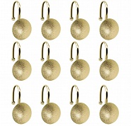 Набор из 12 крючков для шторки Carnation Home Fashions Buttons Gold PHP-BT/64